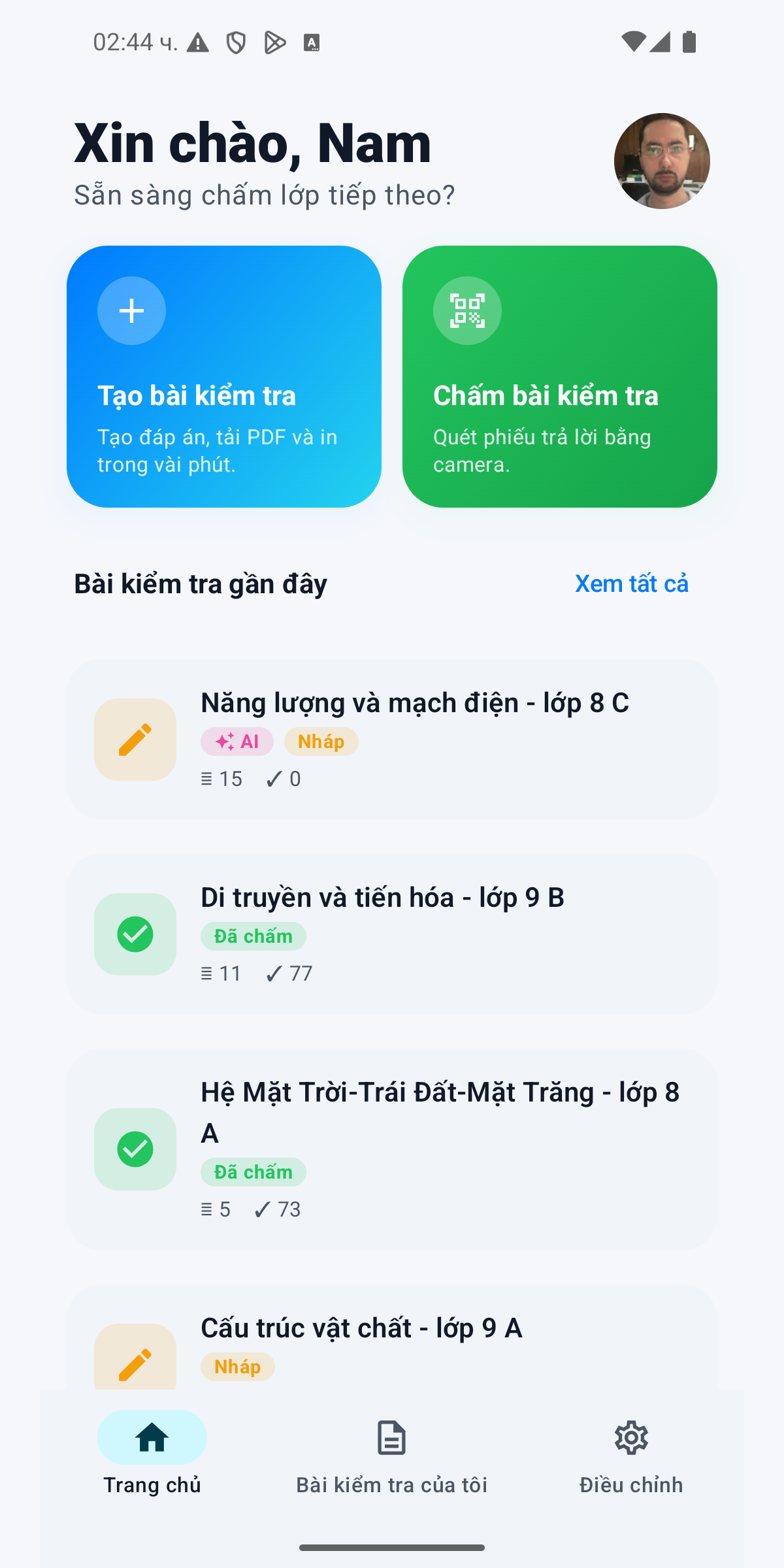 Bảng web giáo viên